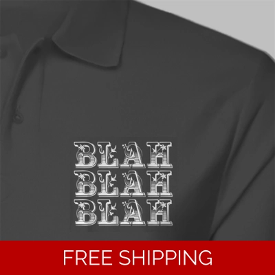 Le Studio Blah Blah Blah 2 Custom Embroidered Polo Shirt